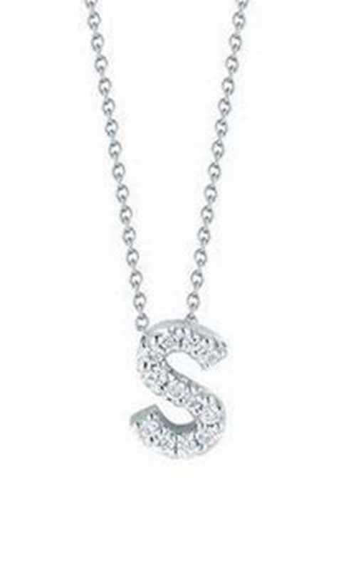 Roberto Coin Love Letter S White Gold and Diamonds Pendant 001634AWCHXS