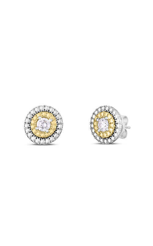 Roberto Coin 18kt WY Siena Diamond Dot Earrings 111477AVERX0