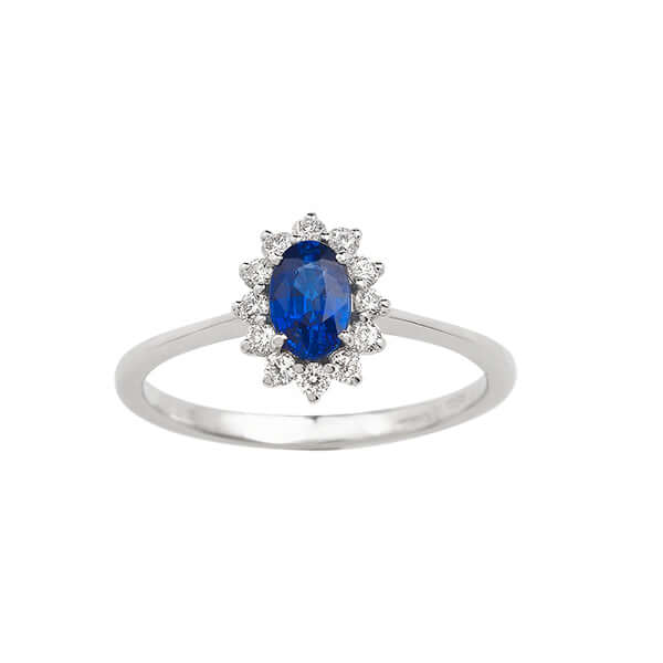 Bandiera Jewellers Diamond & Sapphire Ring 15709LABDZ