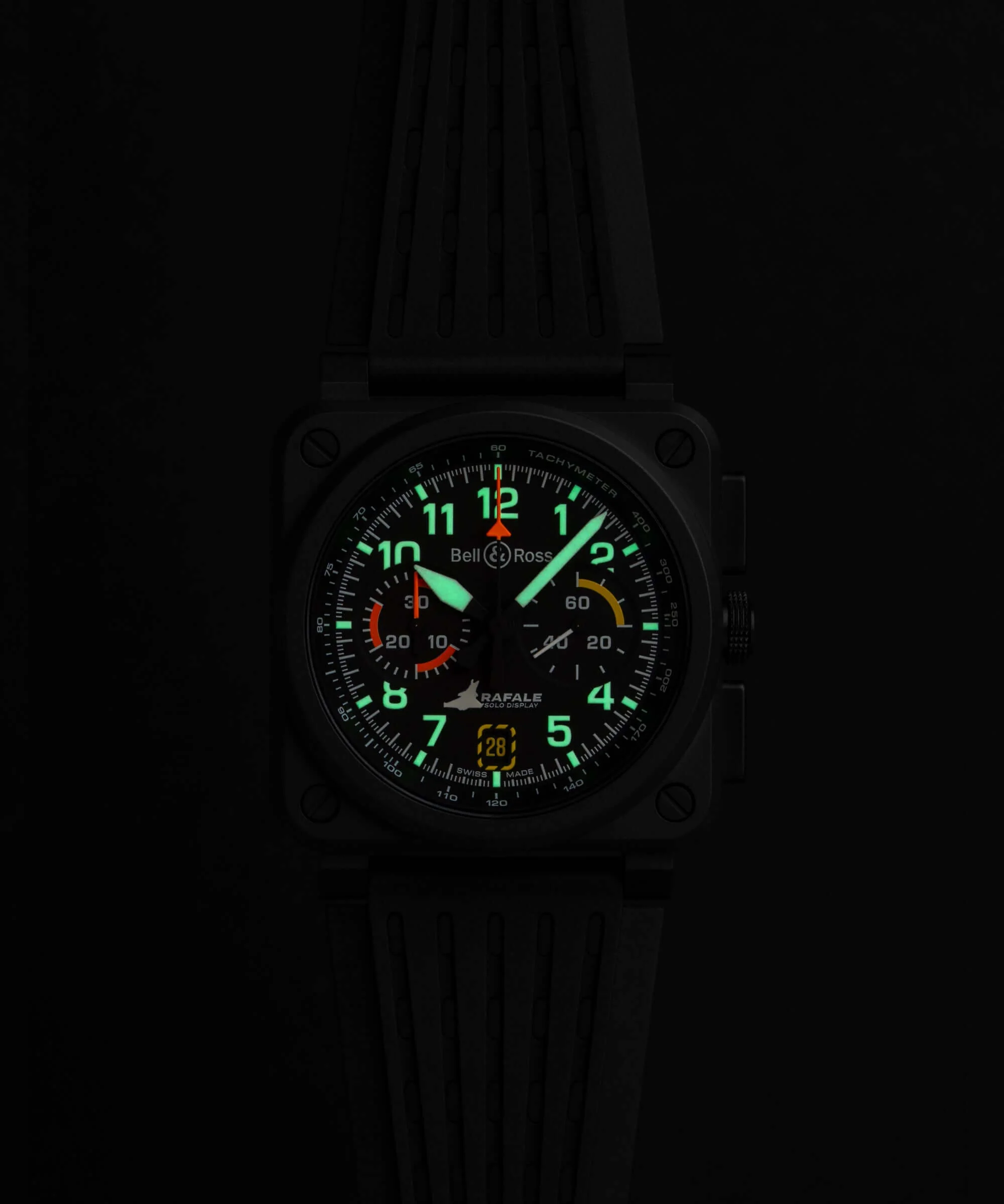 Bell & Ross BR-03 Chrono Rafale Solo Display BR0394-RSD-CE/SRB - Image 3