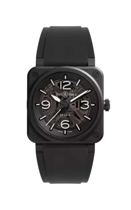 Bell & Ross BR-03 Skeleton Black Ceramic BR03A-BL-SKCE/SRB