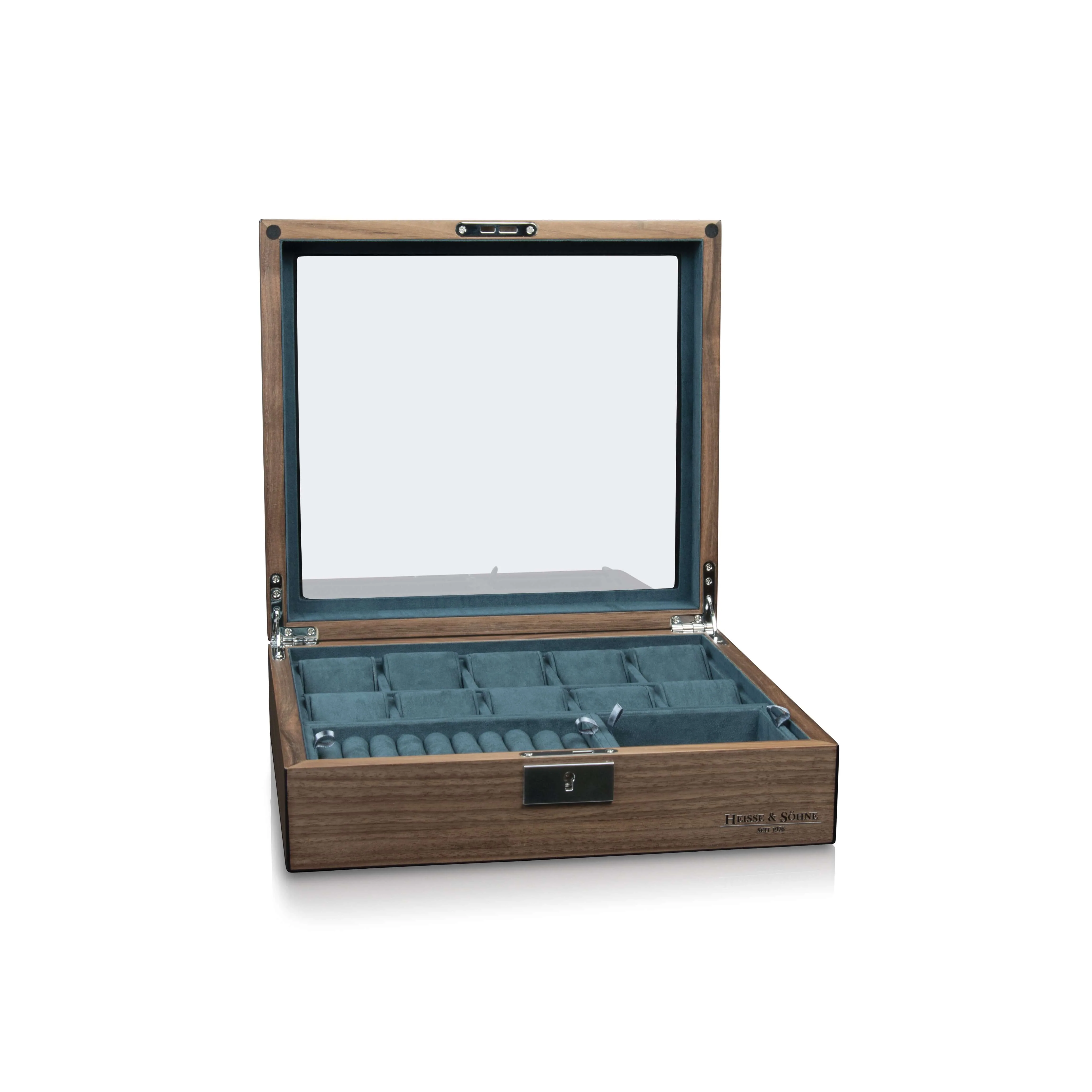 Borneaux 10+ Watches Walnut Box - Image 6