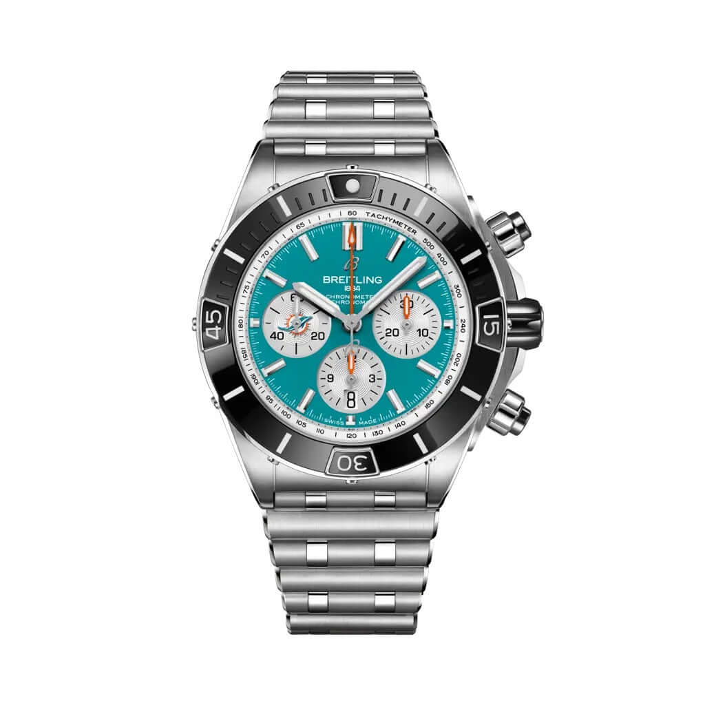 Breitling Super Chronomat B01 Chronograph 44 NFL Miami Dolphins AB01361C1L2A1