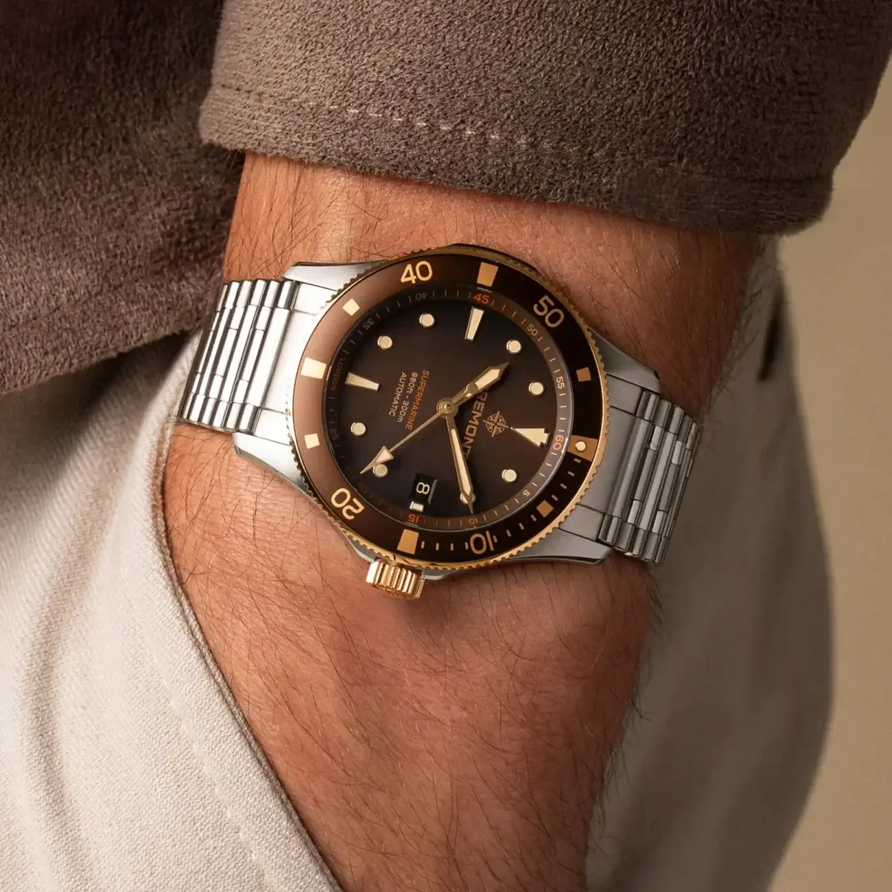 Bremont Supermarine 300M Date, Bi-Colour SM40-DT-BI-BR-L-B - Image 3