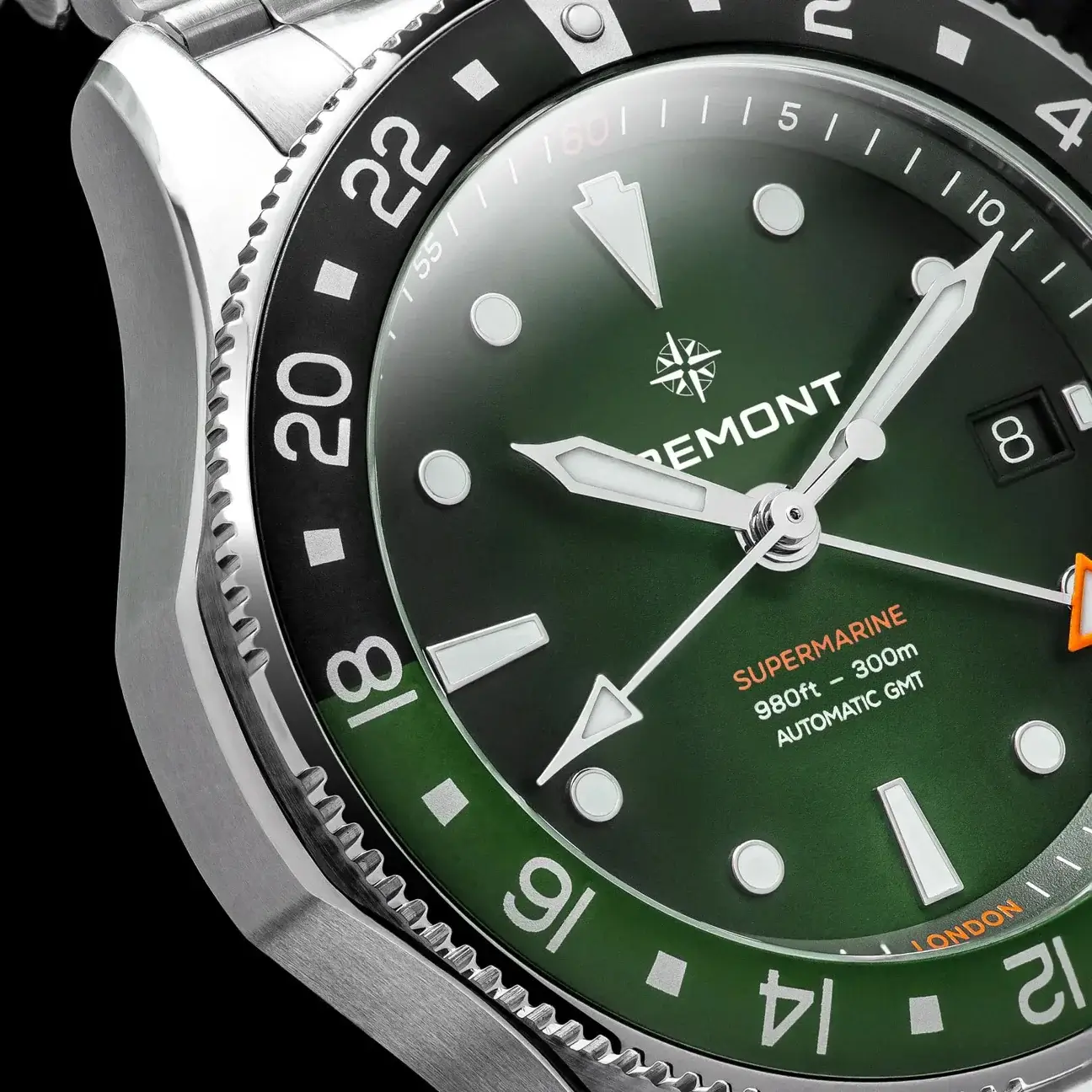 Bremont Supermarine 300M GMT, 'Tundra' Green SM40-GMT-SS-GNBK-B - Image 4