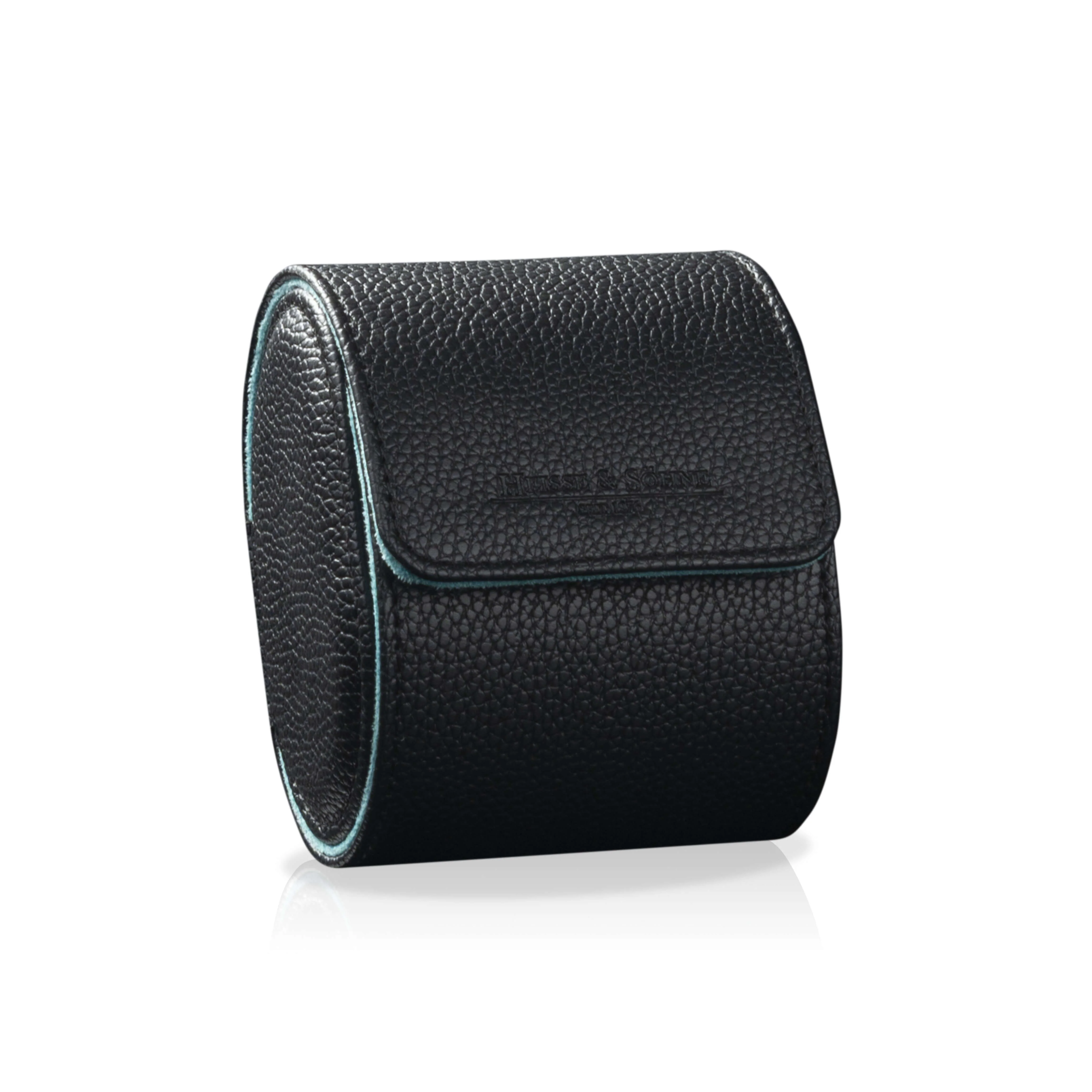 Charles Single Watch Roll Black & Turquoise - Image 2