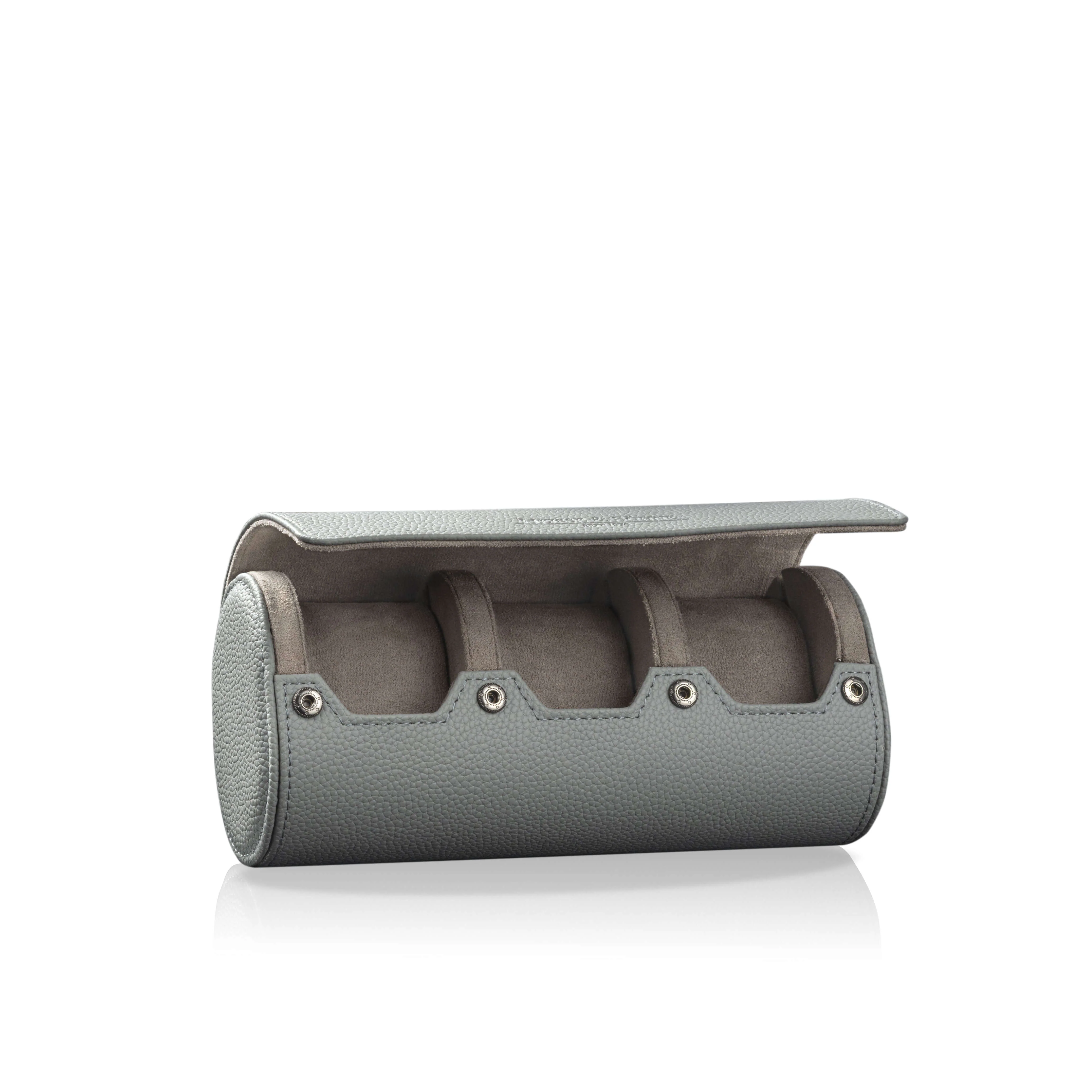 Charles Triple Watch Roll Grey & Grey
