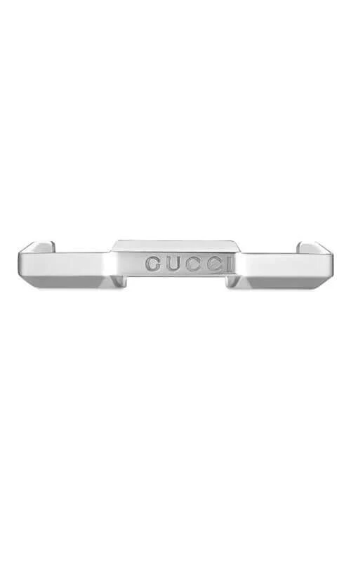 GUCCI Link to Love 18k White Gold Ring YBC662194003 - Image 2