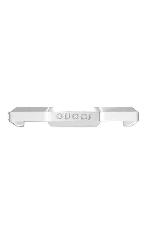 GUCCI Link to Love 18k White Gold and Diamonds Ring YBC662140001 - Image 4