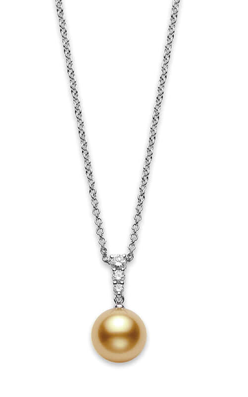 Mikimoto Morning Dew Golden South Sea Cultured Pearl Pendant PPA404GDW11