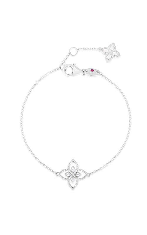 Roberto Coin Princess Flower 18K White Gold Bracelet 7772717AWLBX