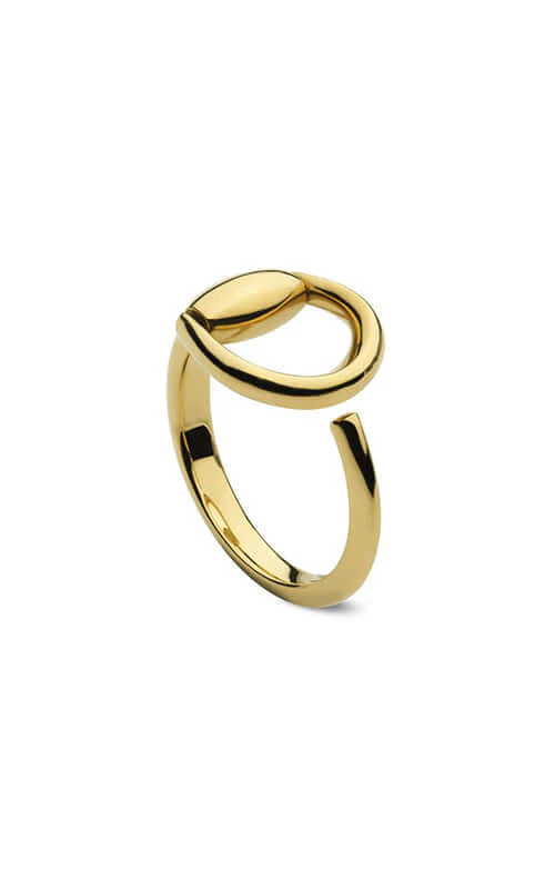 GUCCI 18K Horsebit Yellow Gold Ring YBC795651001