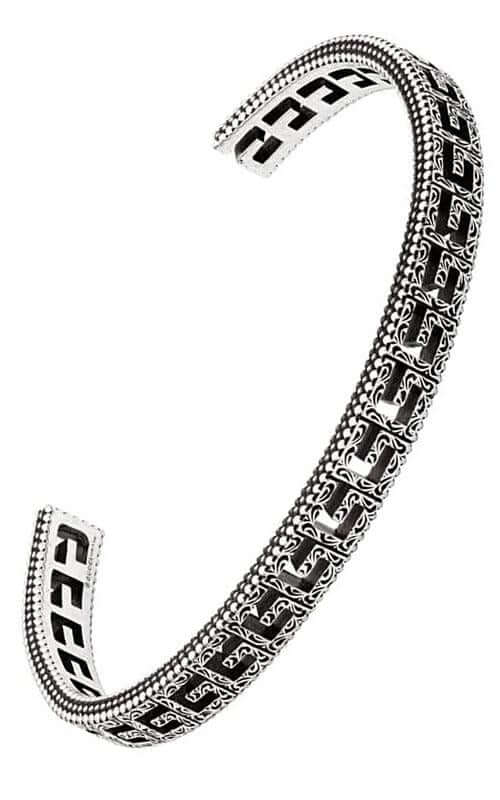 GUCCI Silver Bangle with Square G YBA576990001018