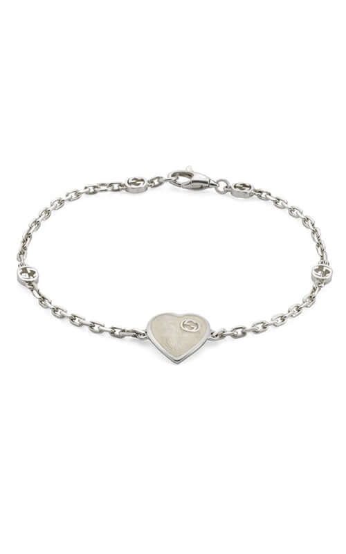 GUCCI Heart Bracelet with Interlocking G YBA645546003