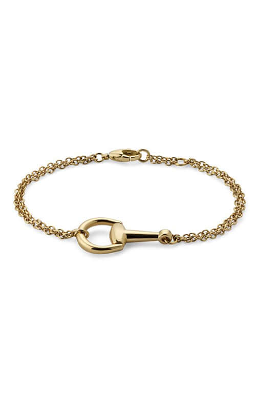 GUCCI Horsebit Chain Bracelet in 18kt Yellow Gold YBA795812001