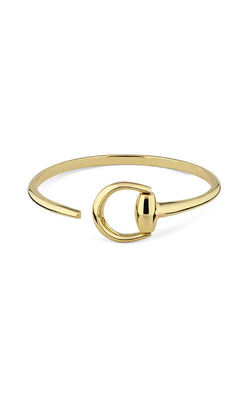 GUCCI Horsebit Cuff Bracelet in 18kt Gold YBA837792001