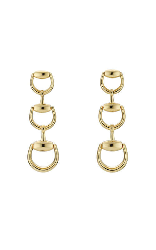 Gucci Horsebit Earrings Yellow Gold YBD831413001