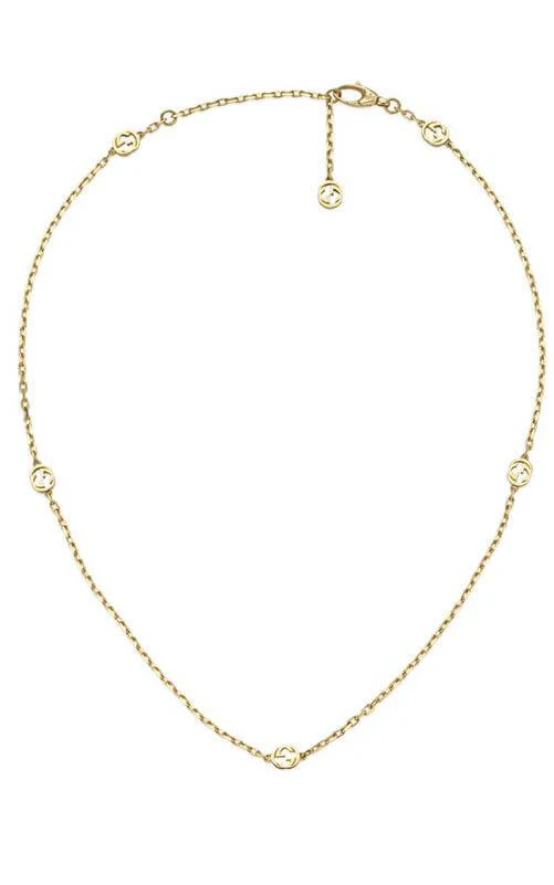 GUCCI Interlocking G 18k necklace YBB63176100100U