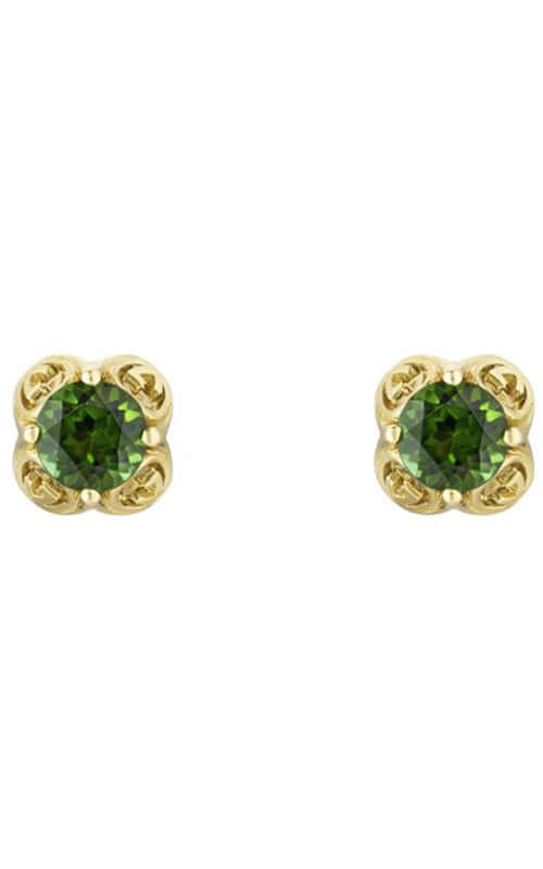 GUCCI Interlocking G Gems 18k Yellow Gold & Green Tourmaline Earrings YBD662427001