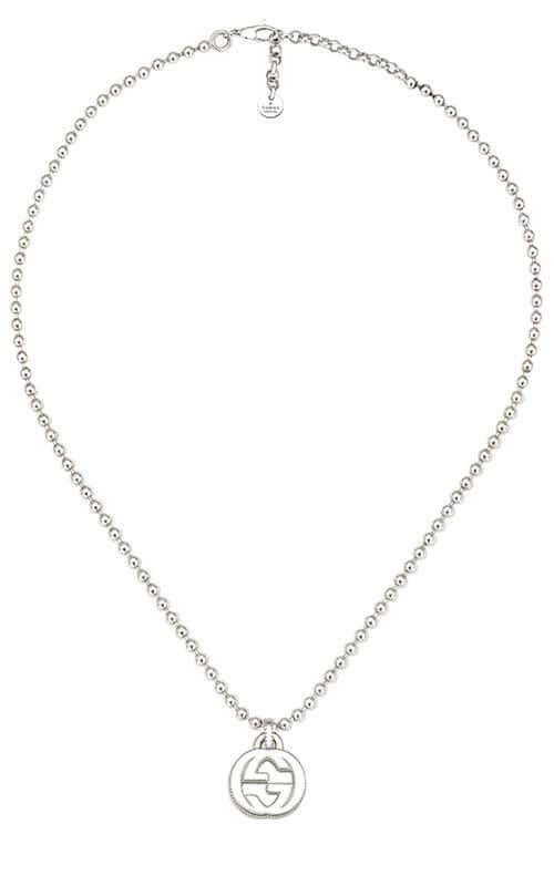 Gucci Interlocking G Necklace Medium Sterling Silver (YBB47921900100U)