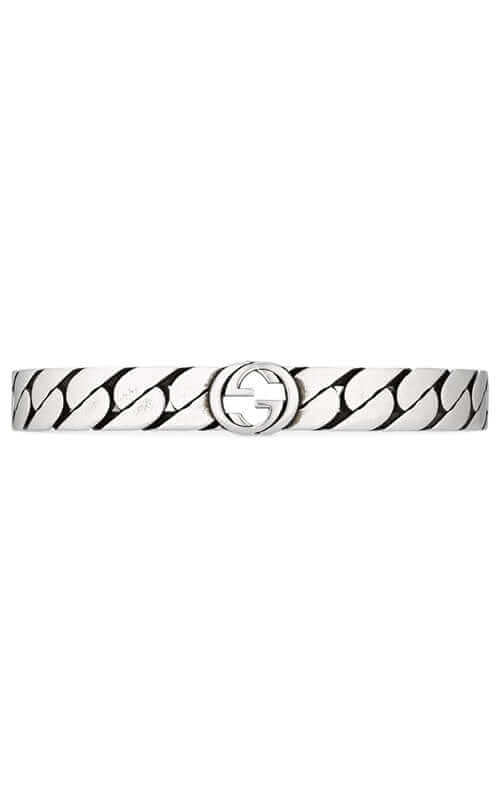 GUCCI Interlocking G Silver Bracelet Wide YBA661528001 - Image 2