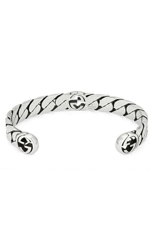 GUCCI Interlocking G Silver Bracelet Wide YBA661528001 - Image 3