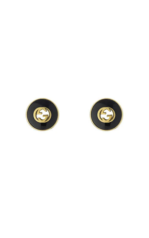 GUCCI Interlocking G Stud Earrings YBD78655400100U