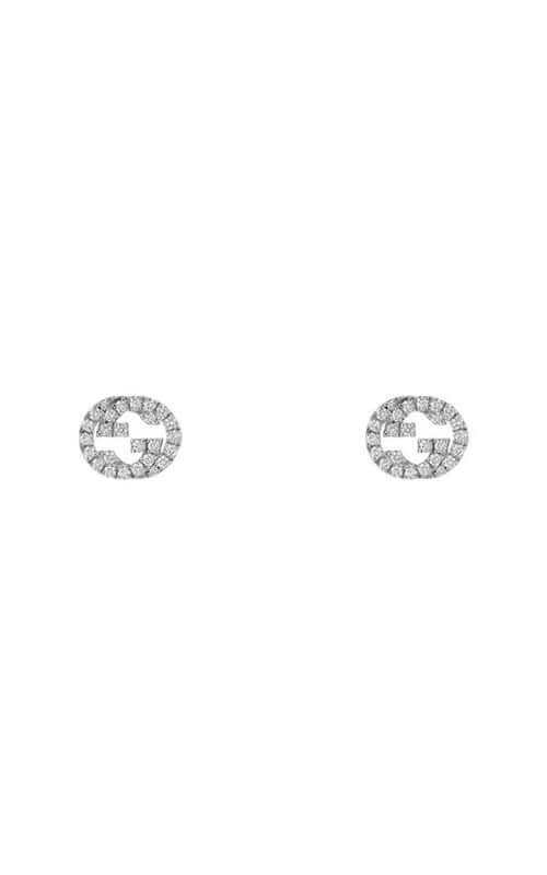 GUCCI Interlocking G studs in WG with diamonds YBD72940800300U