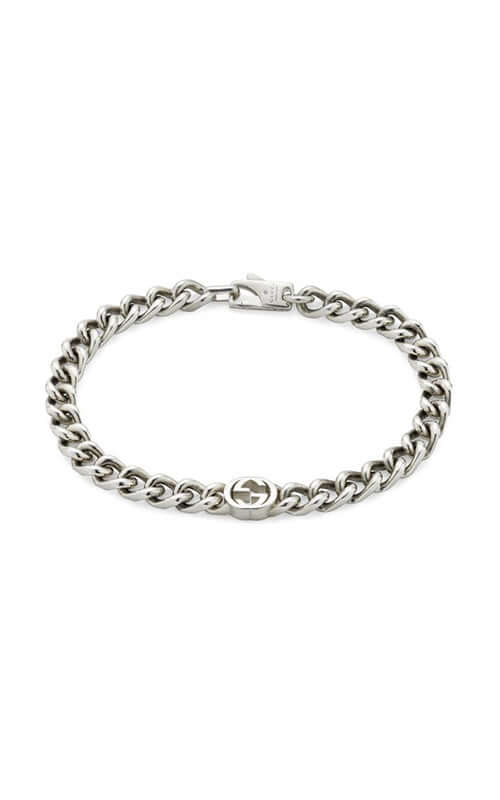 Gucci Interlocking Silver Bracelet YBA843736001