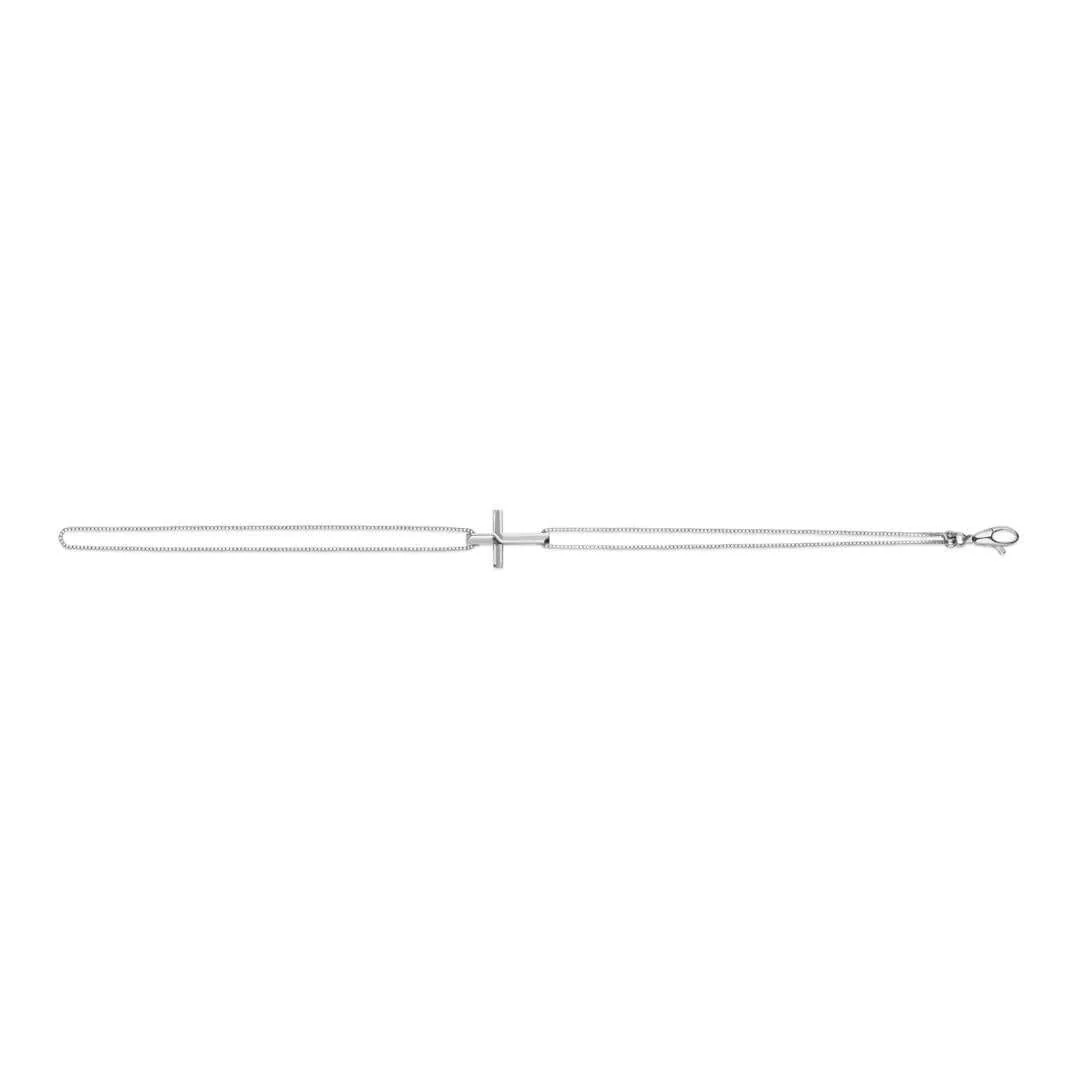 GUCCI Link to Love 18k White Gold Cross Bracelet YBA759354002 - Image 3