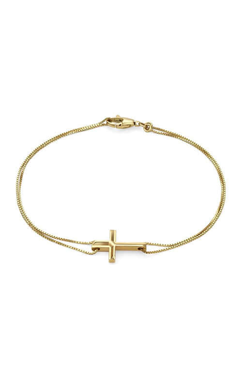 GUCCI Link to Love 18k Yellow Gold Cross Bracelet YBA759354001