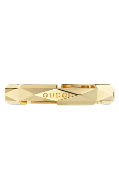 GUCCI Link to Love 18k Yellow Gold Ring YBC662177001 - Image 2