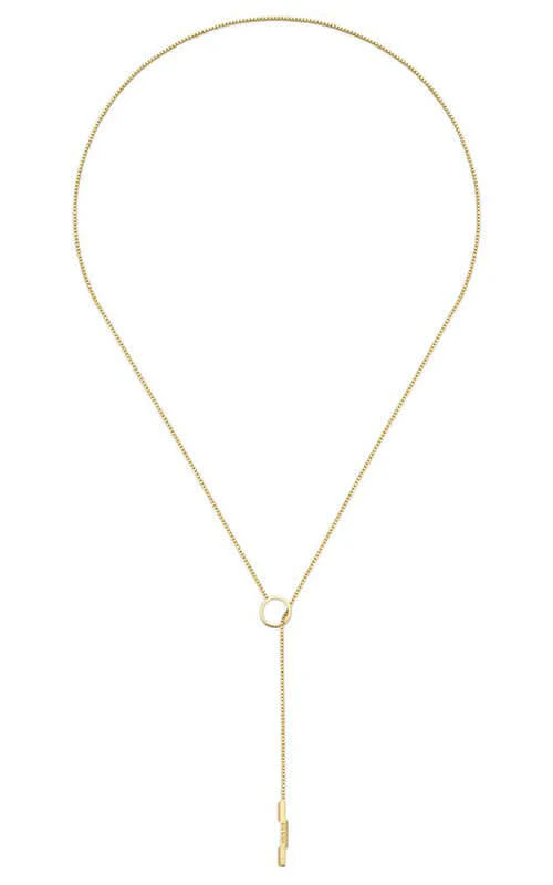 GUCCI Link to Love 18k Yellow Gold Rope Necklace YBB66211000100U