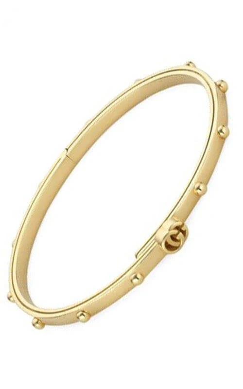 GUCCI GG Running 18k Yellow Gold Bracelet YBA554577001017