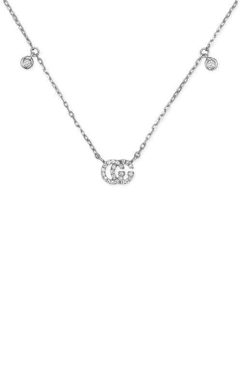 Gucci Running G Necklace White Gold and Diamonds (YBB47923100100U) - Image 2