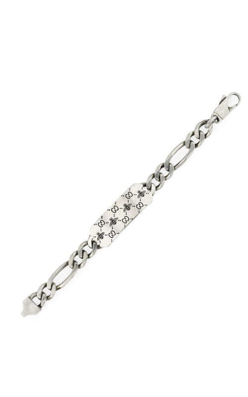 GUCCI Signature Silver Bracelet with Bee Motif YBA728264001 - Image 2