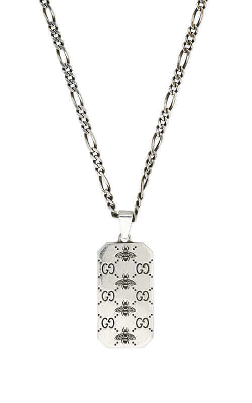 GUCCI Signature Silver Dogtag Necklace YBB72826500100U - Image 2