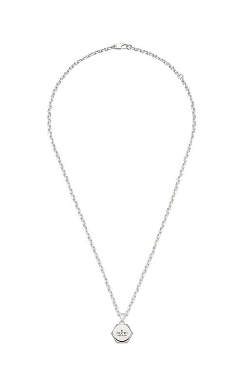 GUCCI Trademark Necklace Sterling Silver YBB77917500100U
