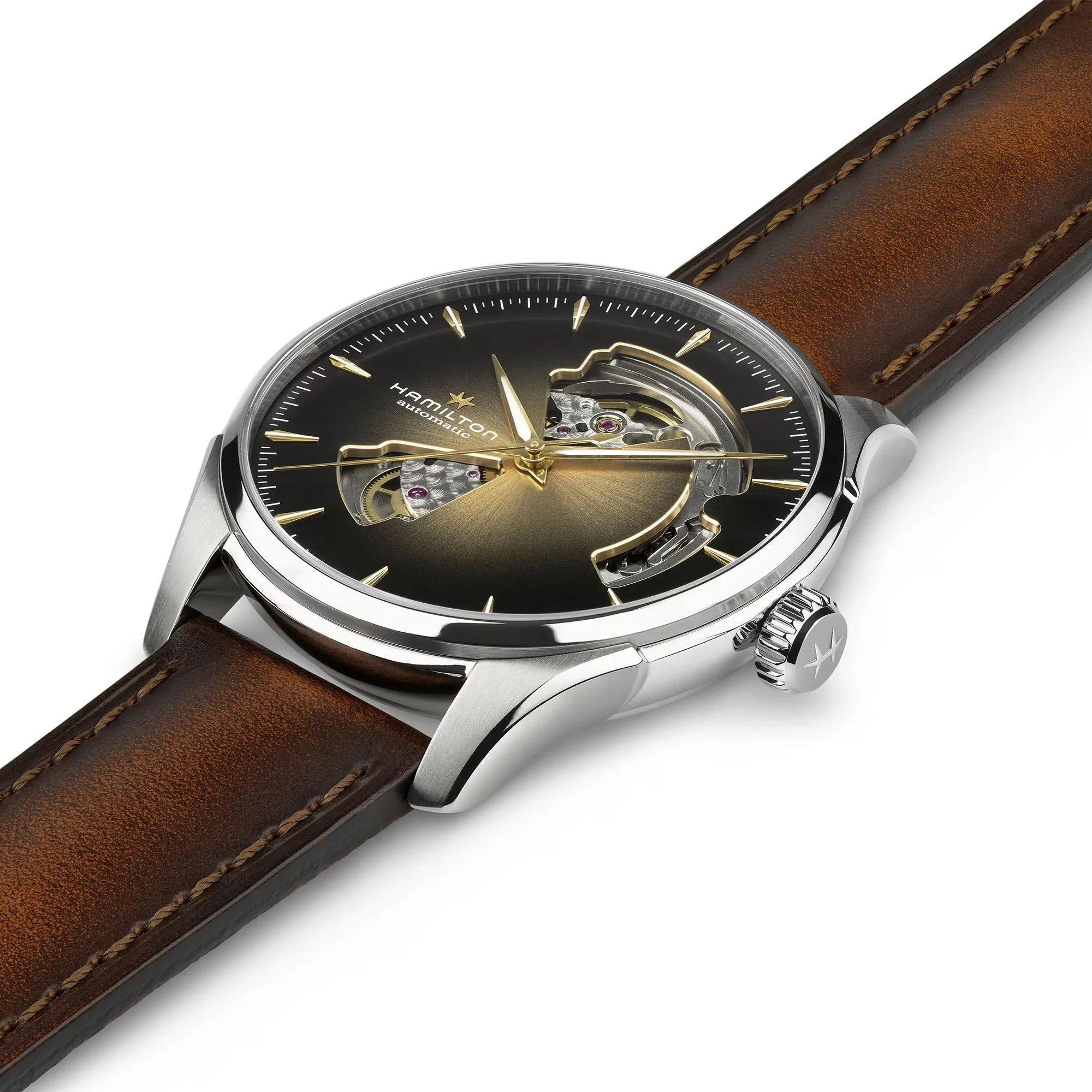 Hamilton Jazzmaster Open Heart Watch H32675501 - Image 3