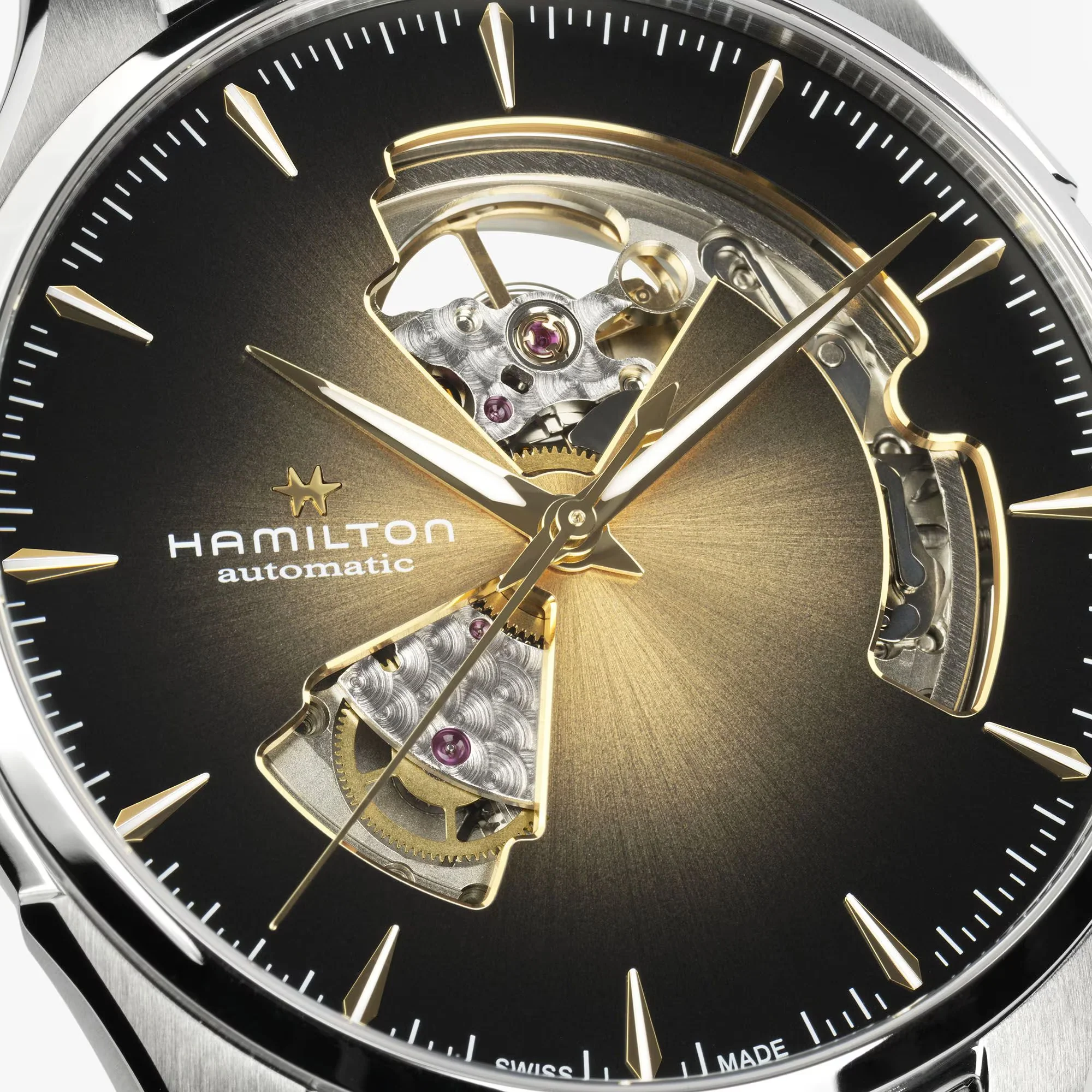 Hamilton Jazzmaster Open Heart Watch H32675501 - Image 4