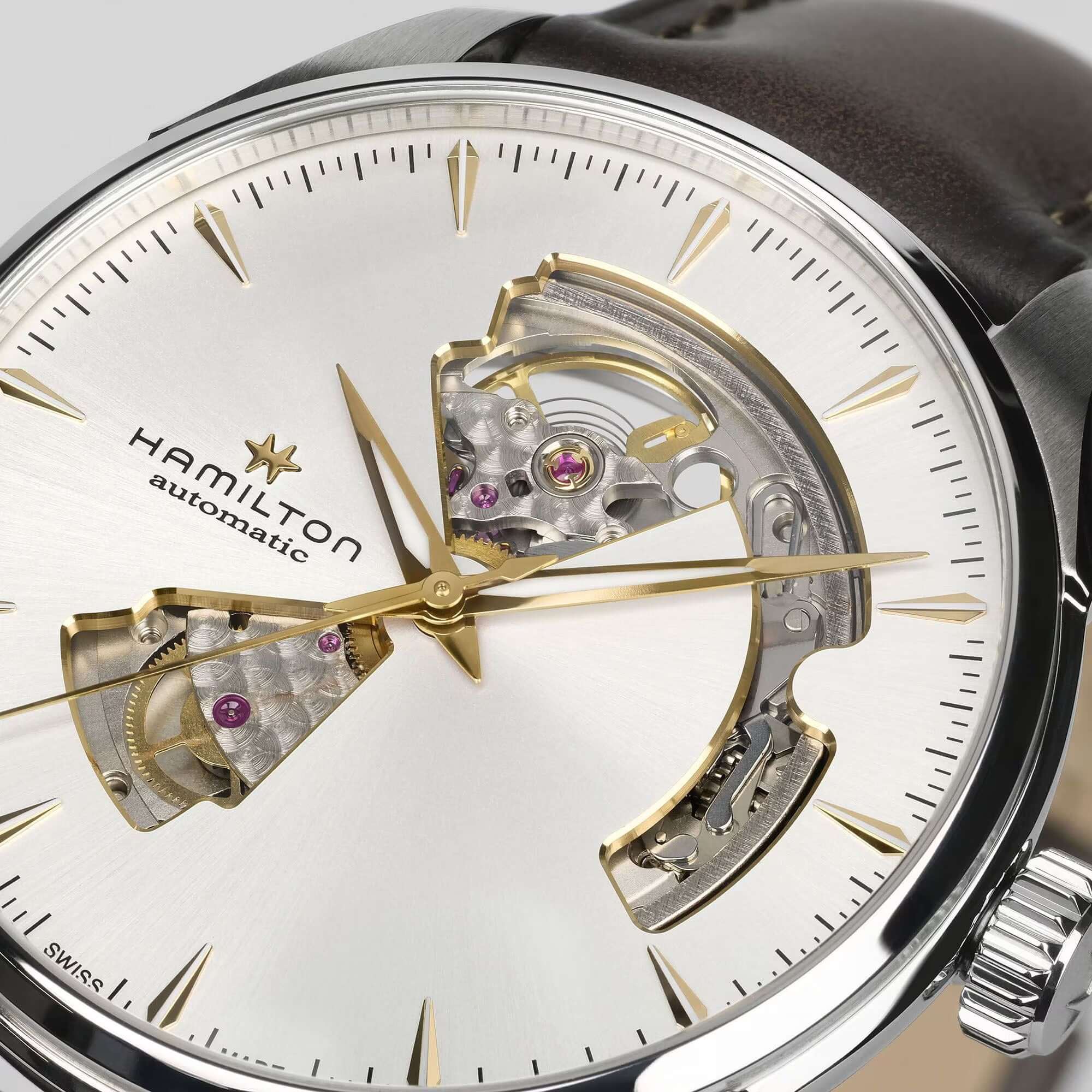 Hamilton Jazzmaster Open Heart Watch H32675551 - Image 3