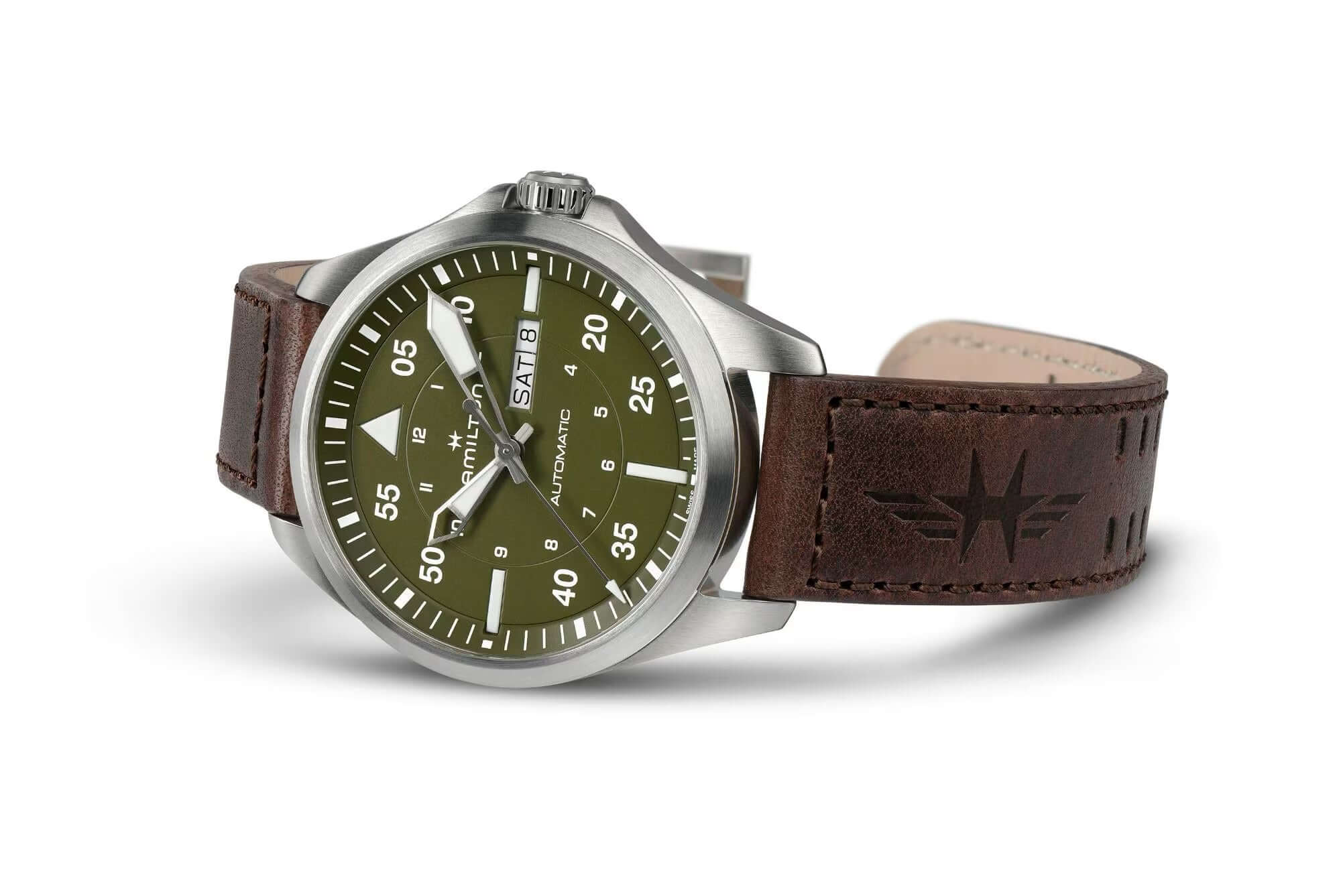 Hamilton Khaki Aviation Pilot Day Date Watch H64635560 - Image 3