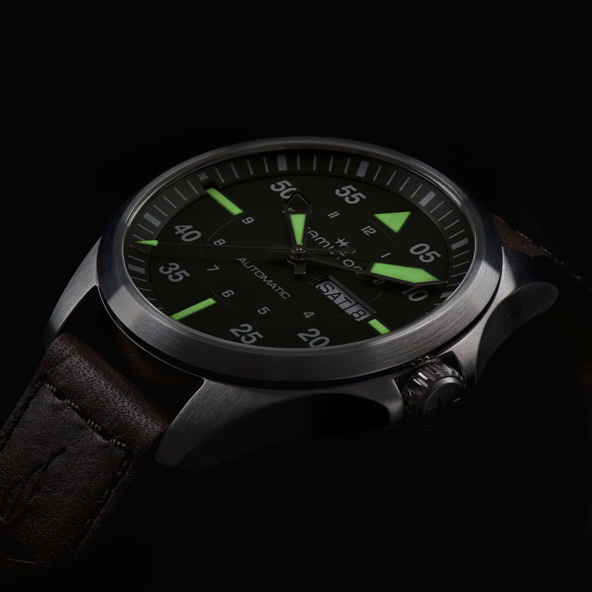 Hamilton Khaki Aviation Pilot Day Date Watch H64635560 - Image 5