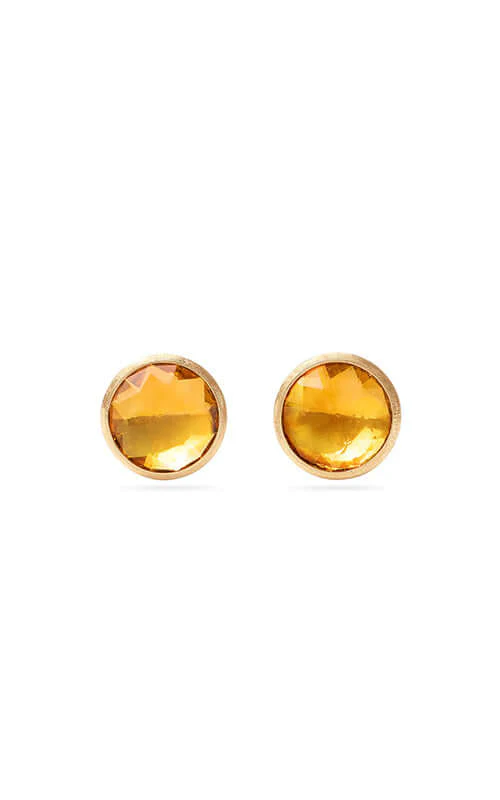 Marco Bicego Jaipur Earrings Yellow Gold, Yellow Quartz OB1739-QG01-Y