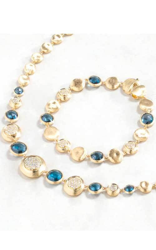 Marco Bicego Jaipur Gold, Topaz and Diamond Bracelet (BB2194-B TPL01) - Image 2