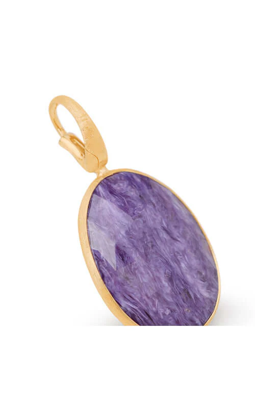 Marco Bicego Lunaria Colour Charoite Pendant PB20-CIA01-Y - Image 2