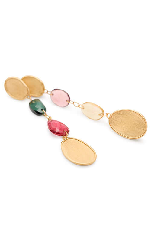 Marco Bicego Lunaria Colour Mixed Tourmaline Earrings OB1899-TM01-Y - Image 2