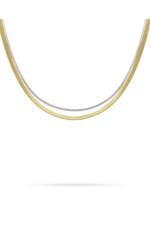 Marco Bicego Masai Necklace 2 Strand Yellow and White Gold (CG721)