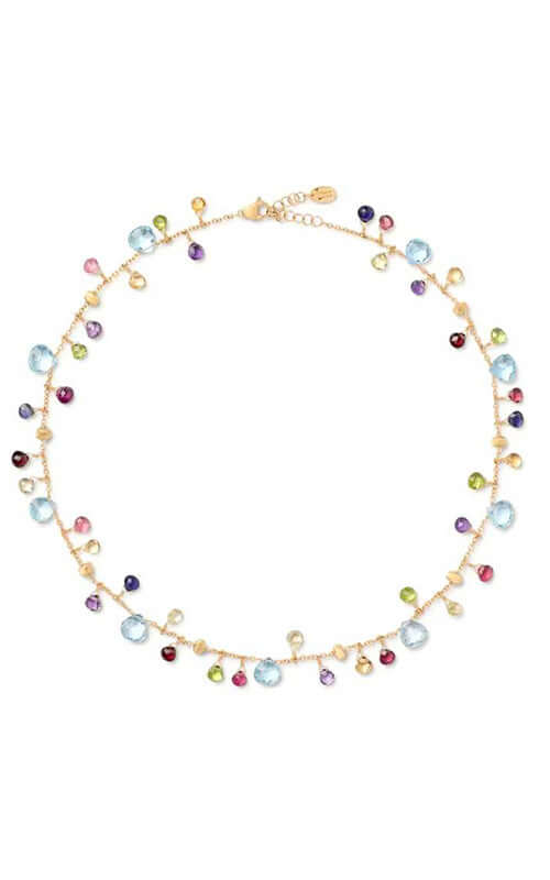 Marco Bicego Paradise Yellow Gold & Multicolour Gemstone Necklace CB2584-E-MIX01T-Y