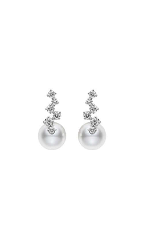 Mikimoto Akoya Cultured Pearl & Dia Earrings MEH10024ADXW